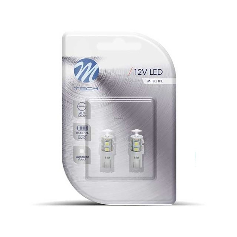 LED MTech W5W 9 SMD2835 OSR 12v Branco (PAR) - Image 2