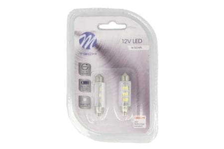 LED MTech C5W 41mm 6 SMD2835 OSR 12v Branco (PAR)