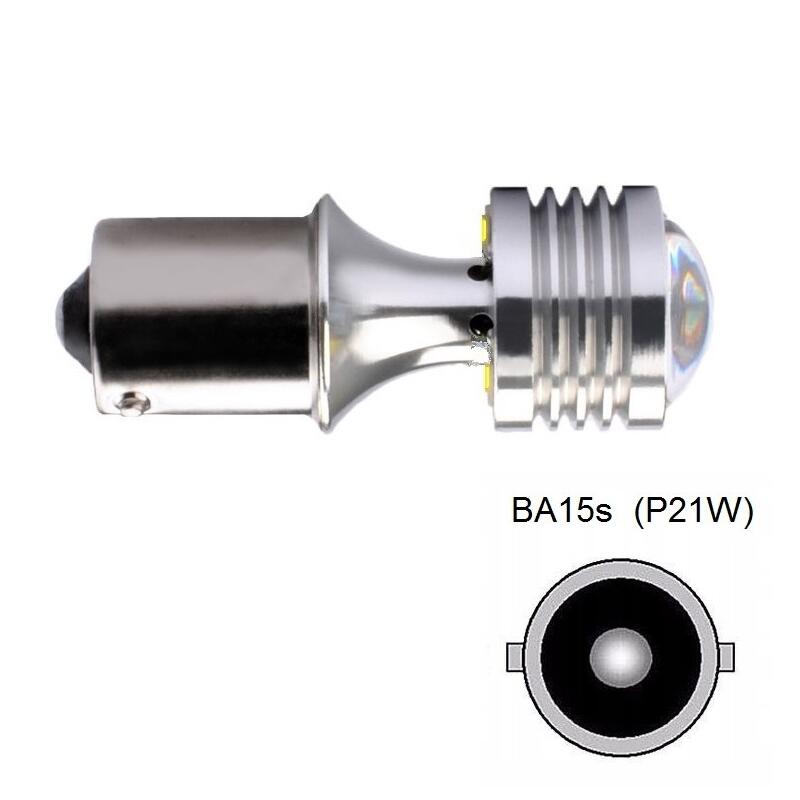 LED MTech Platinum BA15S P21W 4 OSRAM HP 12v Branco CANBUS - Image 3