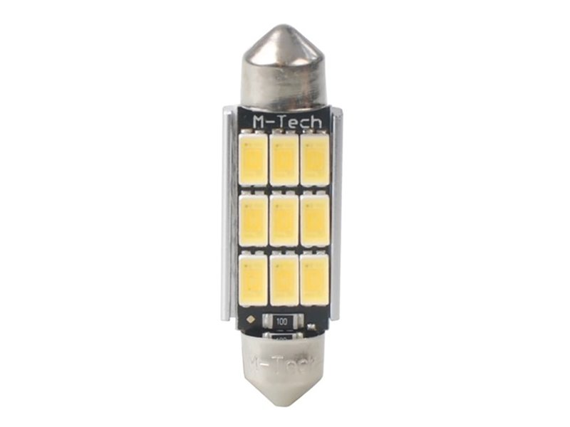 LED MTech Platinum C5W 41mm 9 OSRAM SMD5630 12v Branco Quente CANBUS (PAR) - Image 3