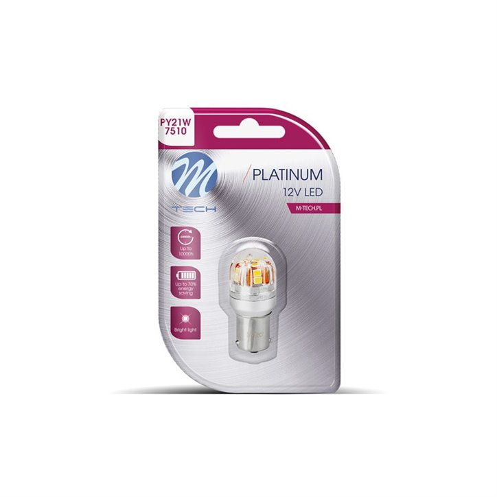 LED MTech Platinum BAU15s 15x2835SMD 12v-24v Âmbar CANBUS - Image 2