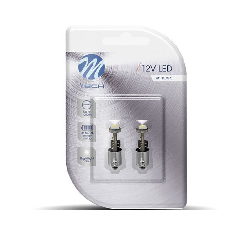 LED MTech BA9S 3 SMD5050 OSR 12v Branco CANBUS (PAR)