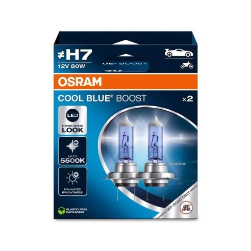 Osram Cool Blue Boost 80W H7 (cx2)