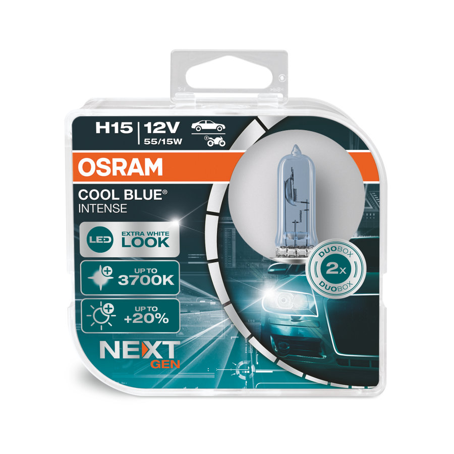 Osram Cool Blue Intense NG H15 55/15W (DuoBox) - Image 2