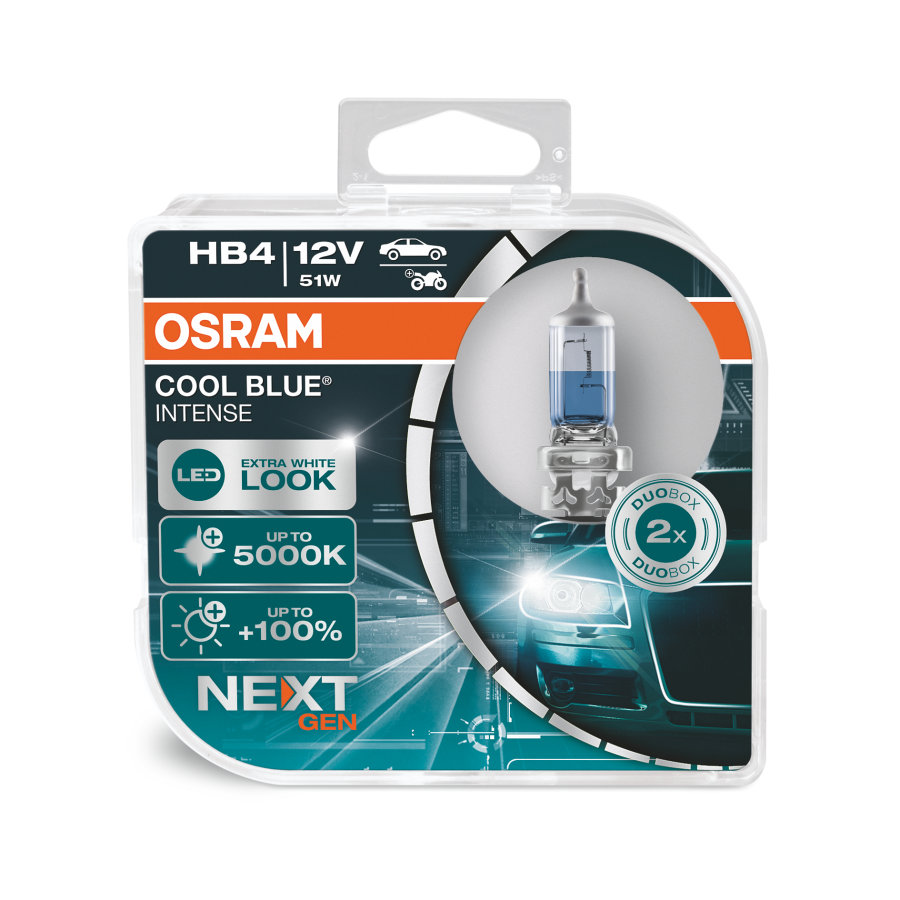 Osram Cool Blue Intense NG HB4 51W (Duobox) - Image 2