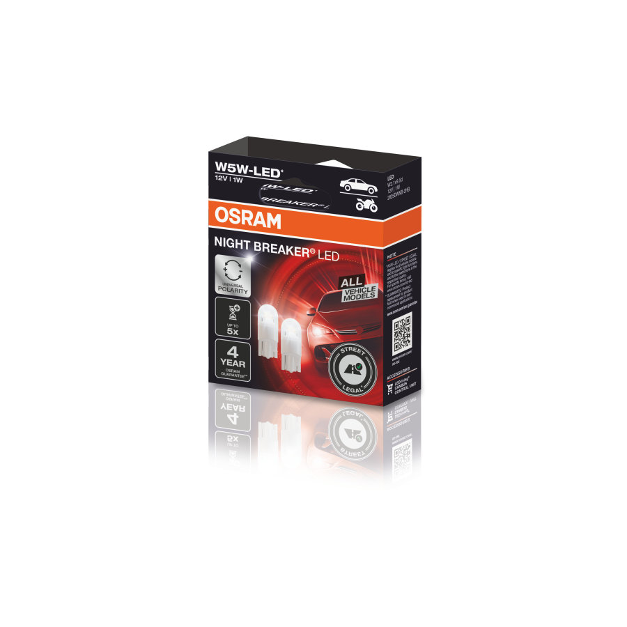 Lâmpadas Night Breaker Led Osram W5W Car Specific (DUO) - Image 5