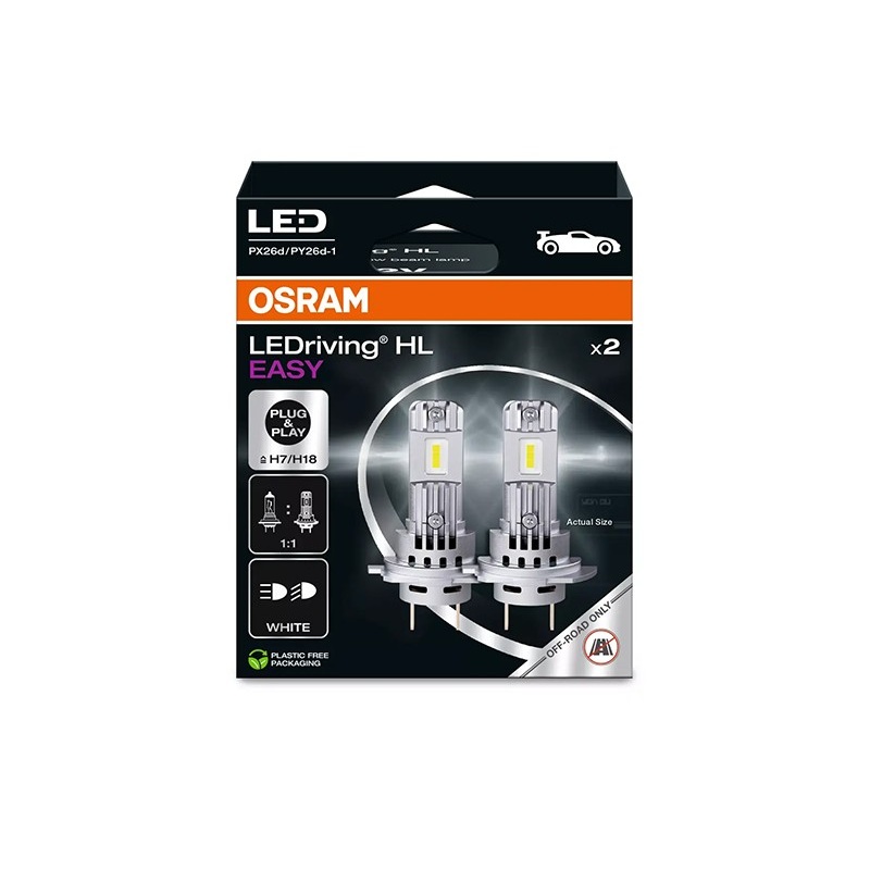 Osram Ledriving HL Easy 12v 1400lm H7 / H18 Par
