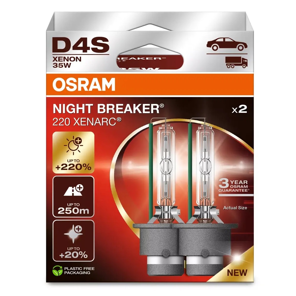 Osram Night Breaker 220 Xenarc D4S (Duo Box) - Image 2