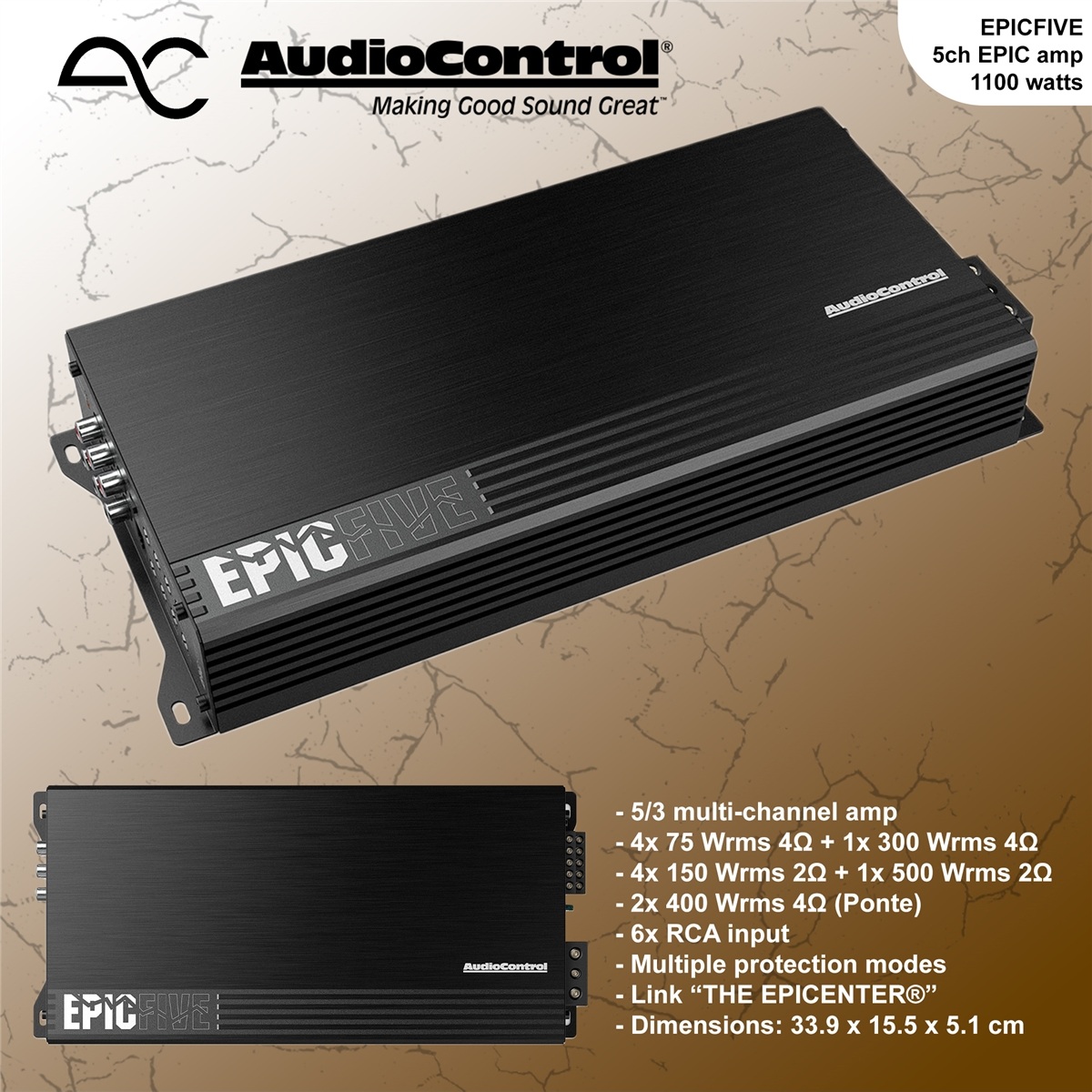 Amplificador 5 Canais AudioControl EPIC FIVE - Image 2