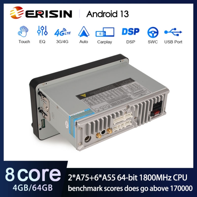 Rádio Erisin Android 13 MT8667 4GB 64GB Alfa Romeo 159 Brera Spider 7" CPW DSP - Image 4