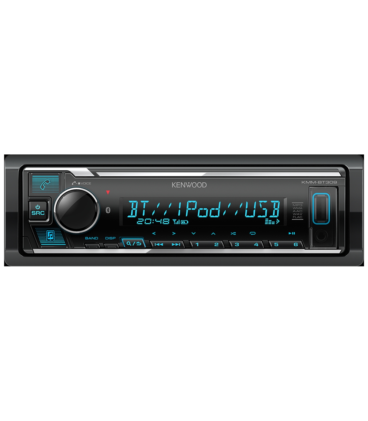 Rádio Kenwood 1DIN KMM-BT309