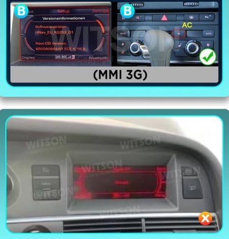Ecrã Android 13 10.25" Snapdragon 680 4GB 64GB Audi A6 2005-2011 MMI 3G - Image 8