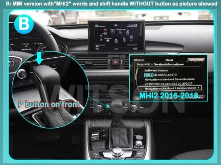 Ecrã Android 13 10.25" Snapdragon 680 4GB 64GB Audi A6 A7 2016-2018 MHI2 - Image 9