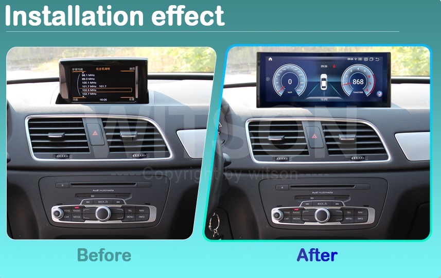 Ecrã Android 13 12.3" Snapdragon 680 4GB 64GB Audi Q3 2012-2018 RMC - Image 2