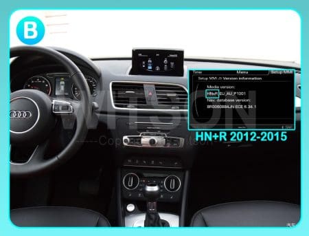 Ecrã Android 13 12.3" Snapdragon 680 4GB 64GB Audi Q3 2012-2018 HN+R - Image 9