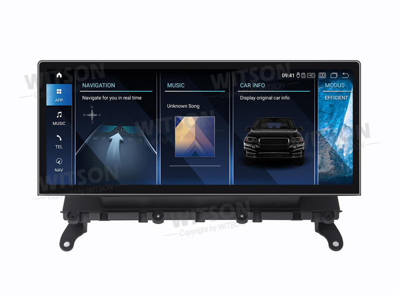 Ecrã Android 13 12.3" Snapdragon 680 4GB 64GB BMW X3 F25 CIC 2011-2013 Ultra-Slim