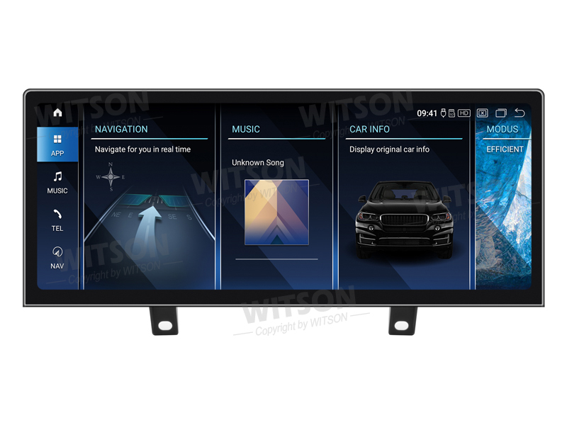 Ecrã Android 13 12.3" Snapdragon 680 4GB 64GB BMW X5 F15 X6 E71 NBT 2014-2017 Ultra-Slim