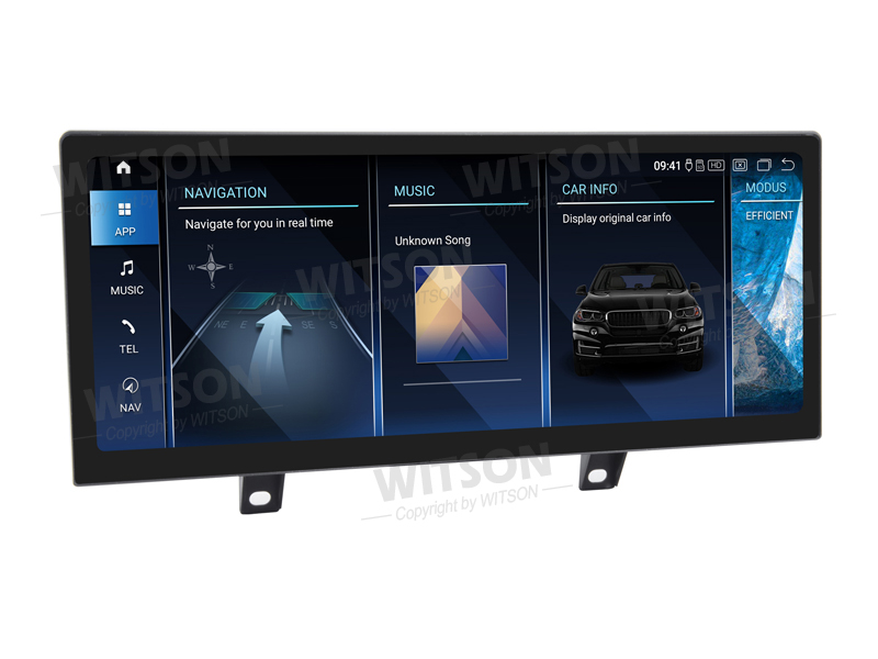 Ecrã Android 13 12.3" Snapdragon 680 4GB 64GB BMW X5 F15 X6 E71 NBT 2014-2017 Ultra-Slim - Image 3