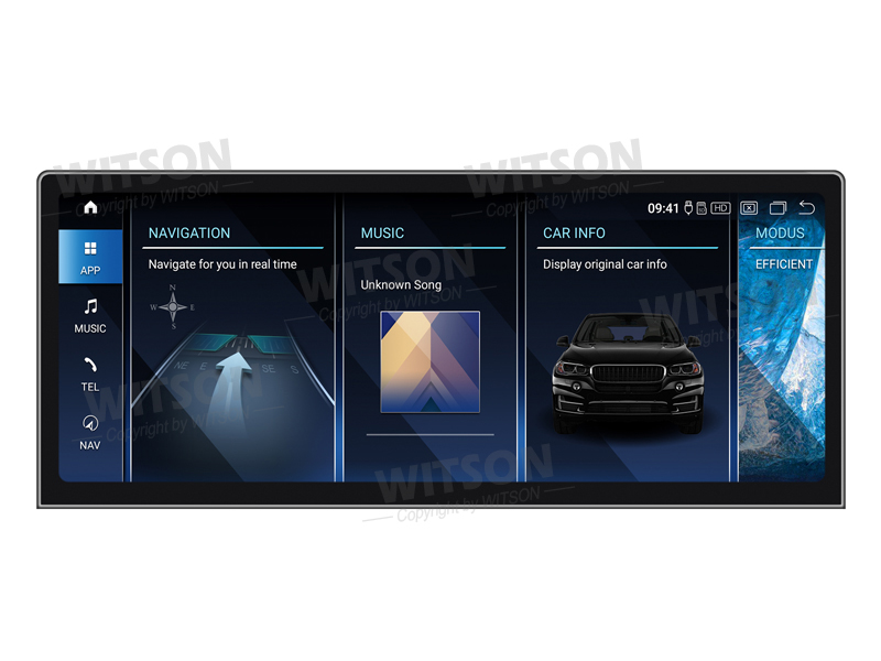 Ecrã Android 13 12.3" Snapdragon 680 4GB 64GB BMW Série 3 E90 CCC 2005-2009 Ultra Slim