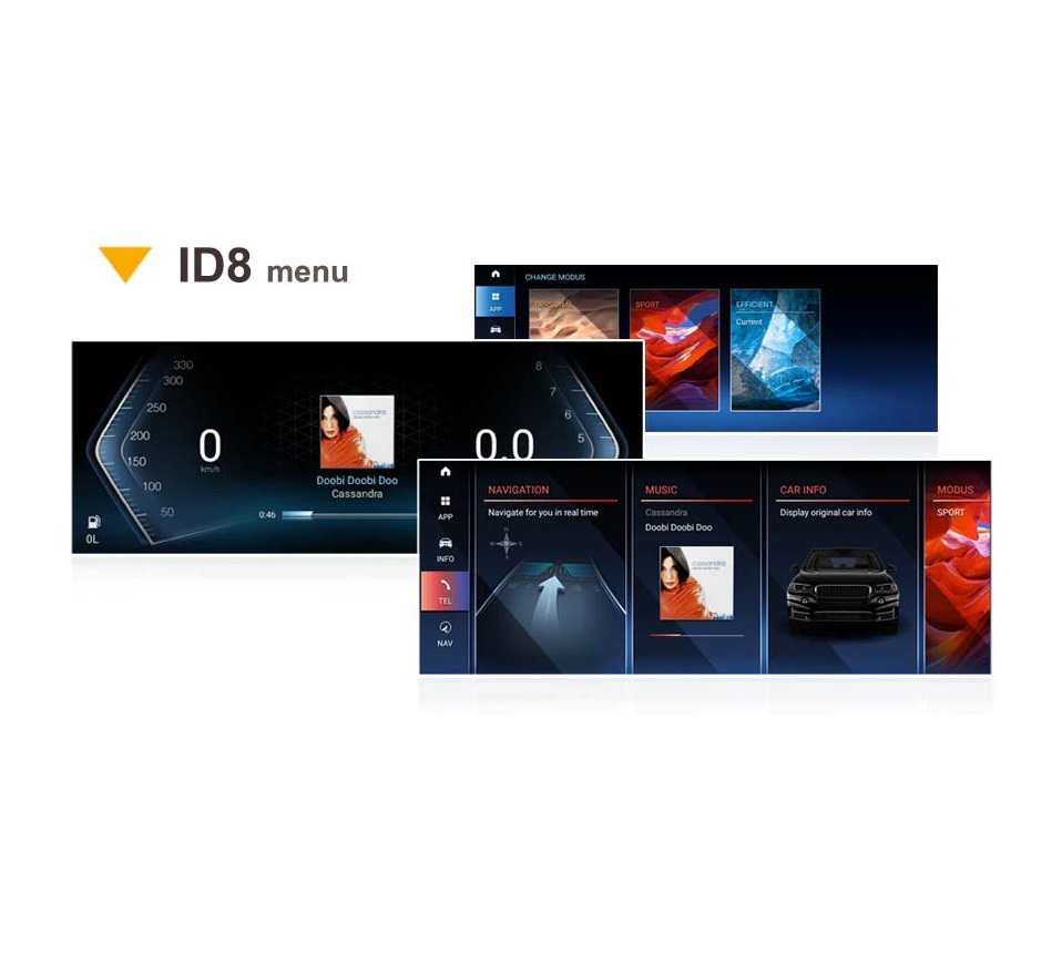 Ecrã Android 13 12.3" Snapdragon 680 4GB 64GB BMW Série 5 F07 GT NBT 2013-2017 Ultra Slim - Image 9