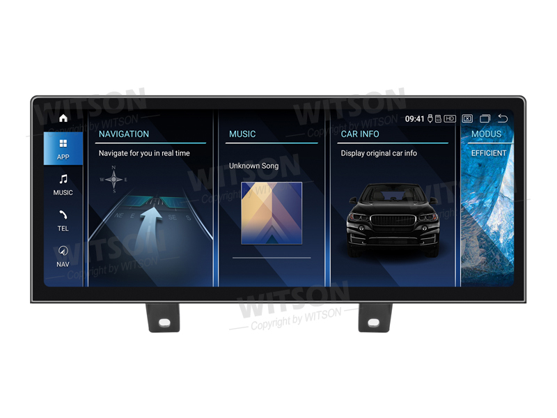 Ecrã Android 13 12.3" Snapdragon 680 4GB 64GB BMW Série 5 G30 EVO 2018-2020 Ultra Slim