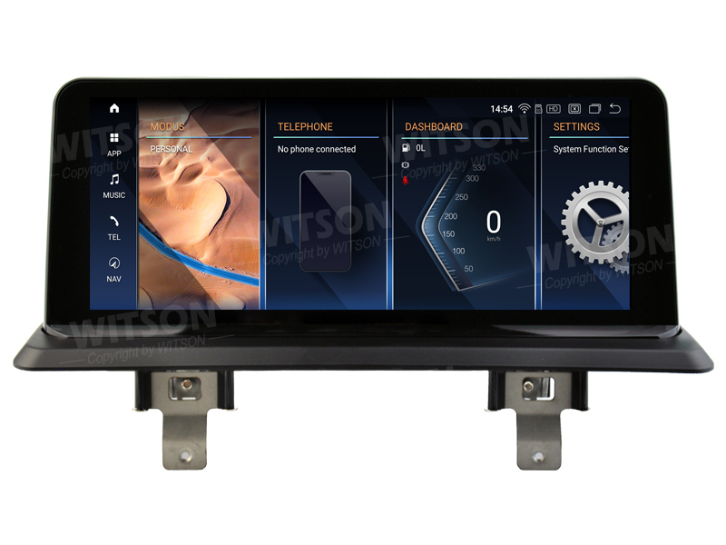 Ecrã Android 13 10.25" Snapdragon 680 4GB 64GB BMW Série 1 E81 E82 E87 E88 CIC 2005-2012