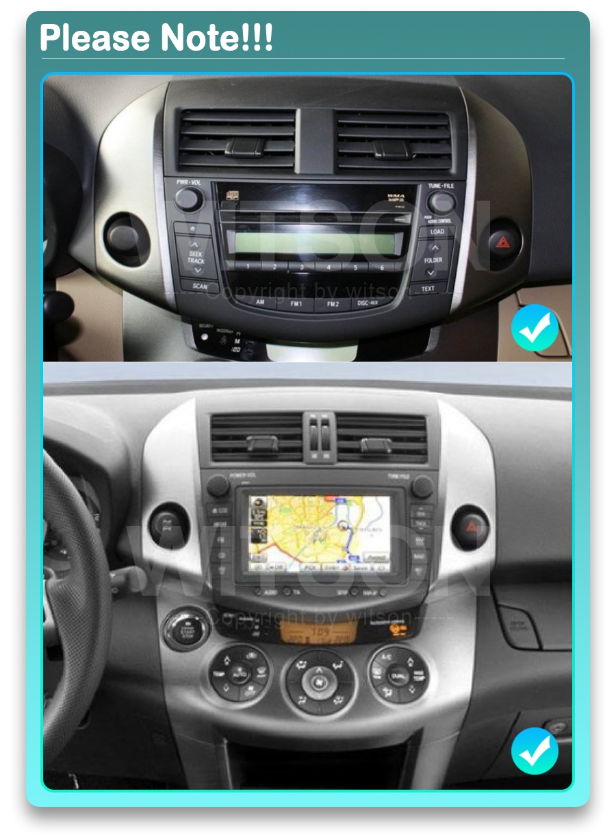 Rádio Witson Android 14 UIS7862 4GB 64GB 9" Toyota Rav 4 - Image 6