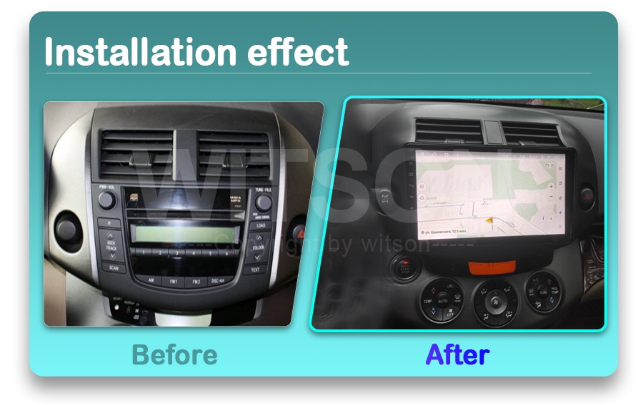 Rádio Witson Android 14 UIS7862 4GB 64GB 9" Toyota Rav 4 - Image 7