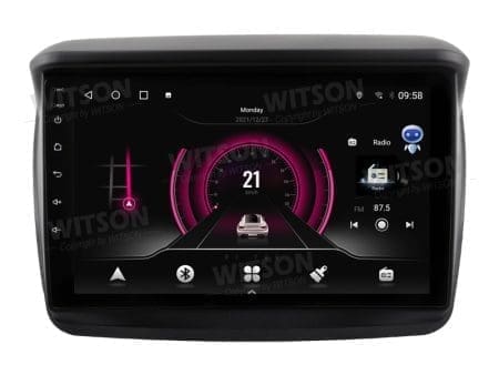 Rádio Witson Android 14 UIS7862 4GB 64GB 9" Mitsubishi L200 2008+