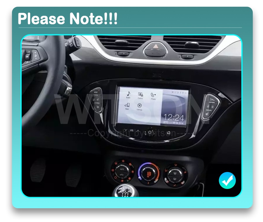 Rádio Witson Android 14 UIS7862 4GB 64GB Opel Corsa E/Adam 9" 2015-2019 - Image 6