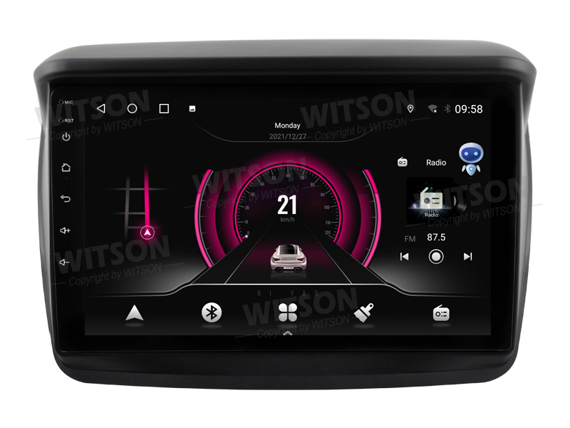 Rádio Witson Android 13 UIS8581A 4GB 64GB 9" Mitsubishi L200 08-16