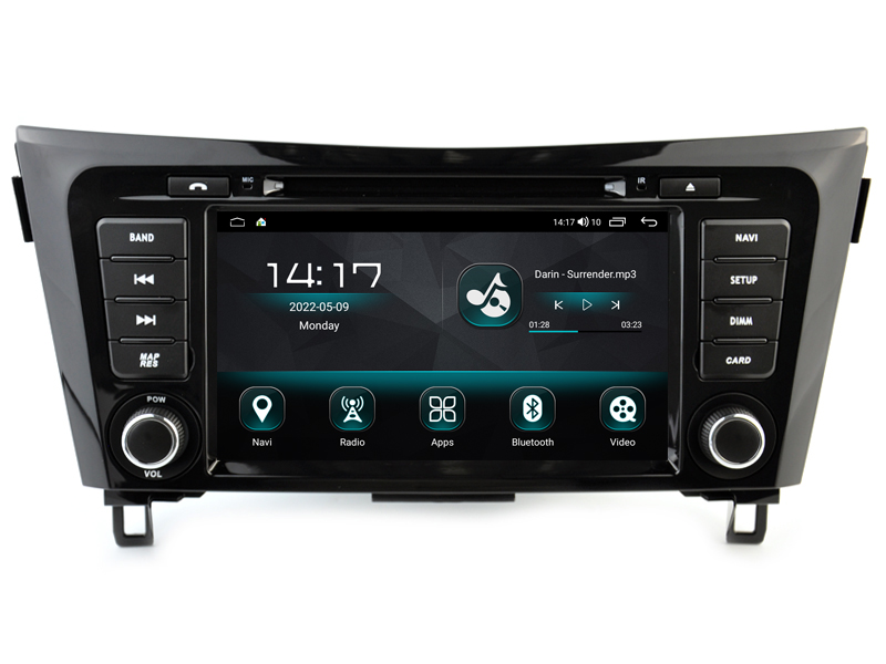 Rádio Witson Android 12 UIS8581A 4GB 64GB Nissan Qashqai Bose Preto 2014-2017