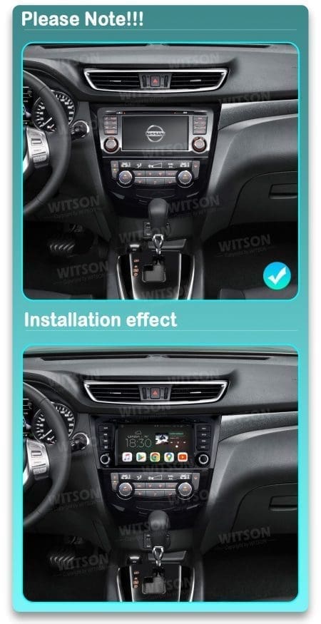 Rádio Witson Android 10 UIS8581A 4GB 64GB Nissan Qashqai Bose Preto 2014-2017 - Image 8