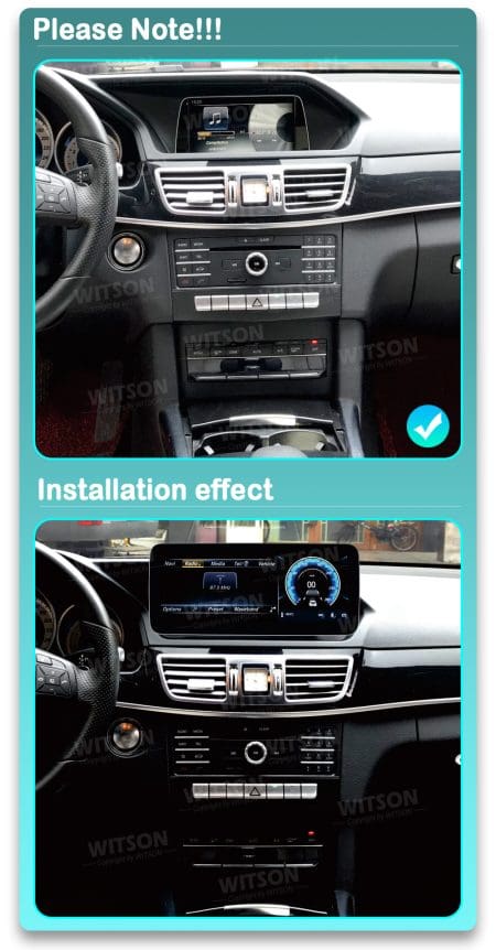 Ecrã Android 13 10.25" Snapdragon 680 4GB 64GB Mercedes-Benz E W212 NTG 5.0 2015-2016 - Image 8