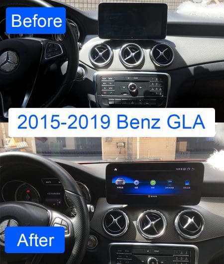 Ecrã Android 13 10.25" Snapdragon 680 4GB 64GB Mercedes A CLA GLA G NTG 5.0 2016-2019 - Image 9