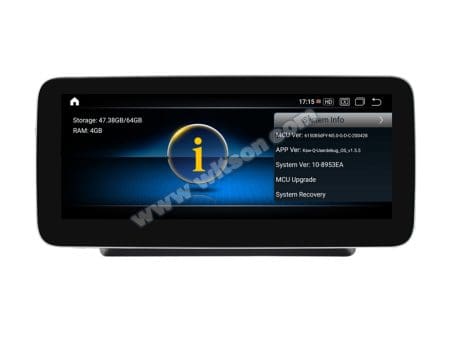 Ecrã Android 13 10.25" Snapdragon 680 4GB 64GB Mercedes C GLC VITO X NTG 5.0 - Image 5