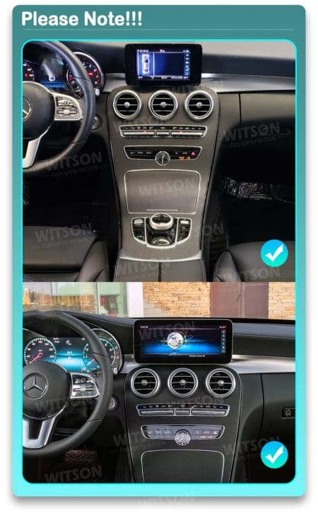 Ecrã Android 13 10.25" Snapdragon 680 4GB 64GB Mercedes C GLC NTG 5.5 2019-2021 - Image 10