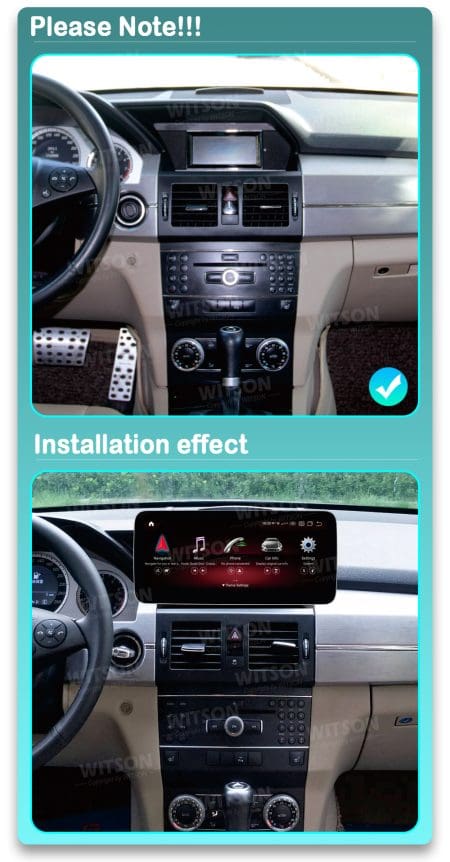 Ecrã Android 13 12.3" Snapdragon 680 4GB 64GB Mercedes-Benz GLK X204 NTG 4.0 2008-2012 - Image 8