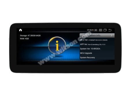 Ecrã Witson Android 13 12.3" Snapdragon 680 4GB 64GB Mercedes A CLA GLA G NTG 4.5 2013-2015 - Image 5