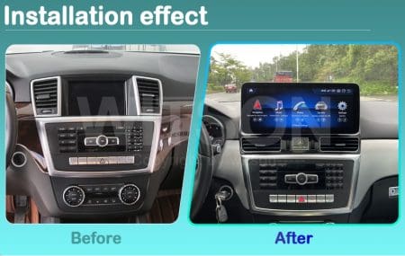 Ecrã Android 13 12.3" Snapdragon 680 4GB 64GB Mercedes-Benz ML W166 GL NTG 4.5 2012-2015 - Image 7