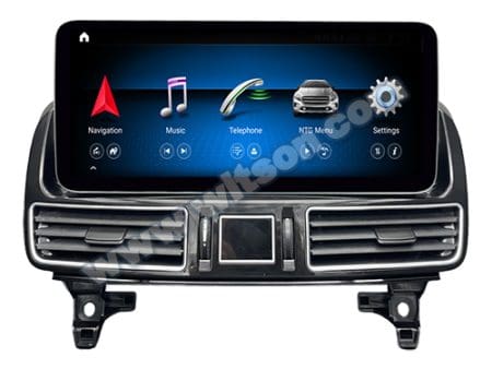 Ecrã Android 13 12.3" Snapdragon 680 4GB 64GB Mercedes-Benz GLE GLS NTG 5.0 2015-2019