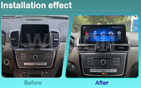 Ecrã Android 13 12.3" Snapdragon 680 4GB 64GB Mercedes-Benz GLE GLS NTG 5.0 2015-2019 - Image 10