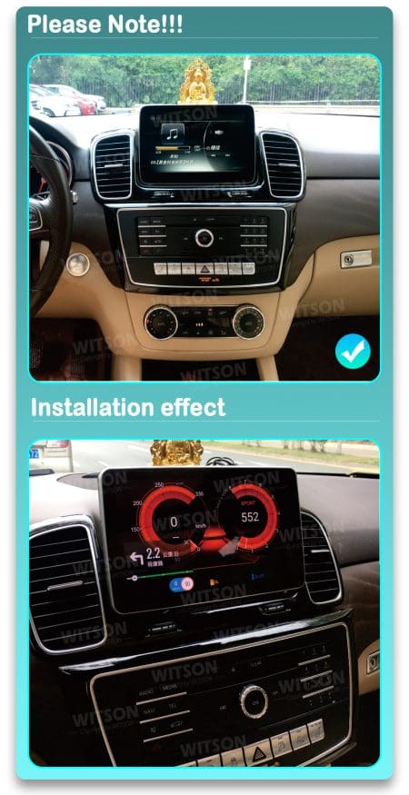 Ecrã Android 13 9" Snapdragon 680 4GB 64GB Mercedes-Benz GLE GLS NTG 5.0 2015-2019 - Image 7