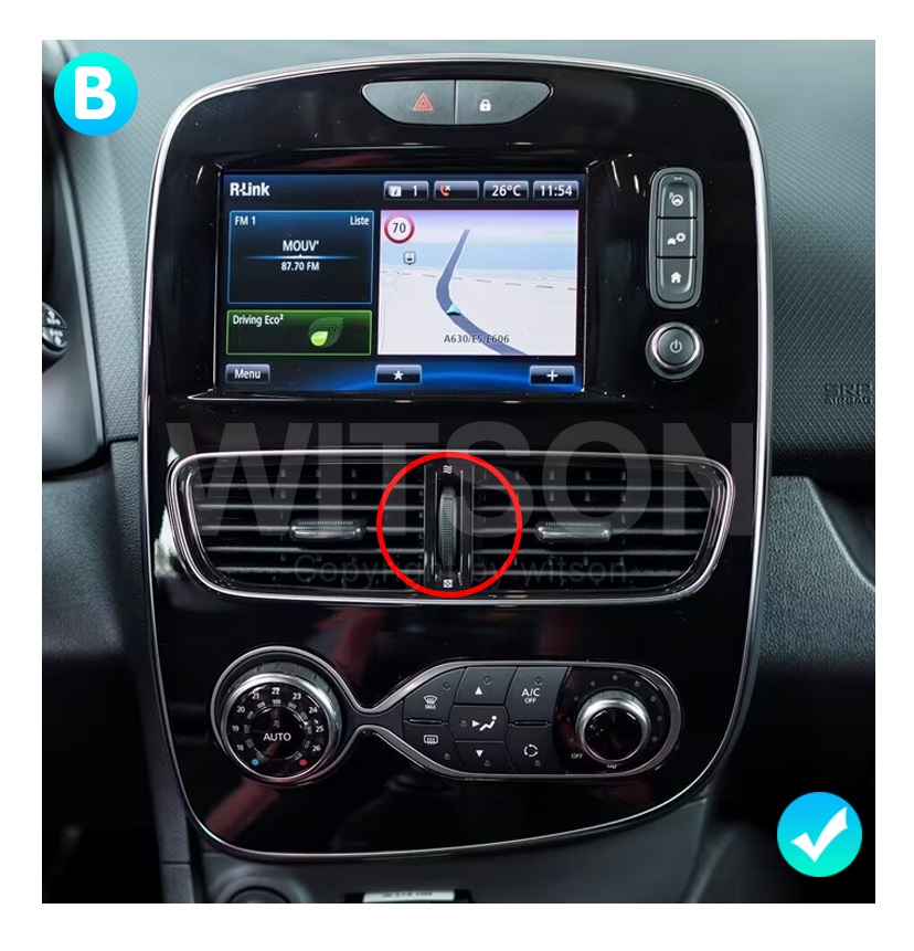 Rádio Android 14 10.1" Octa-Core UIS8581 2GB 32GB Renault Clio 4 2016-2018 - Image 6