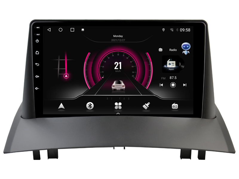 Rádio Witson Android 14 9" Octa-Core UIS8581 2GB 32GB Renault Megane 2 2002-2009