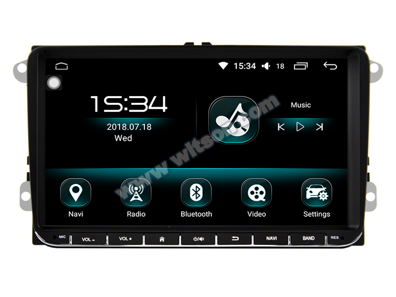 Rádio Witson Android 14 UIS7862 4GB 64GB 9" VW, Skoda e Seat 2006-2012