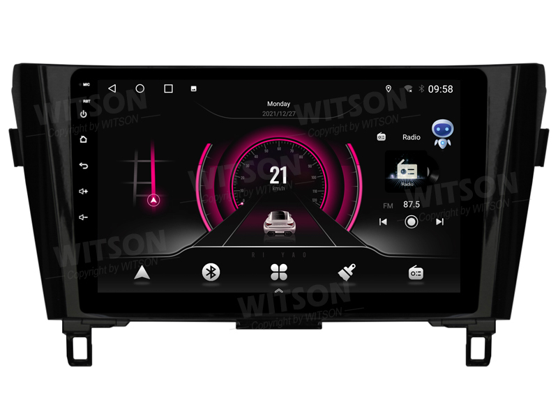 Rádio Witson Android 14 UIS7862 4GB 64GB 10.1" Nissan Qashqai J11 XTrail 3 T32 2013-2017