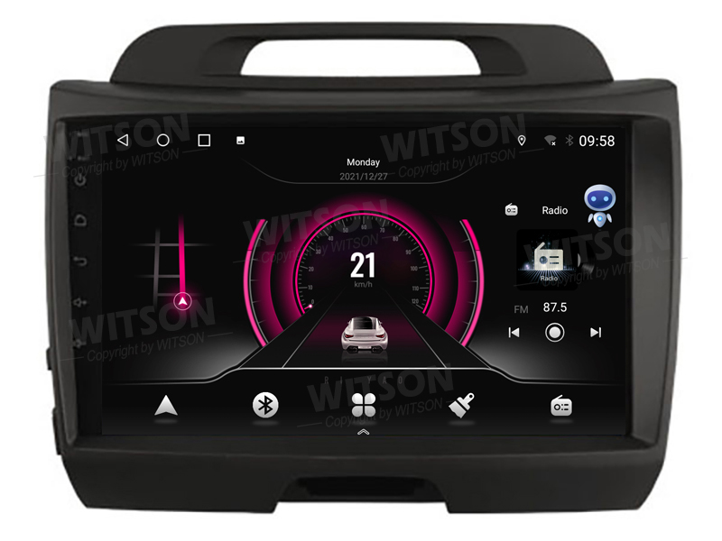Rádio Witson Android 14 UIS7862 4GB 64GB 9" KIA Sportage 3 2010-2016