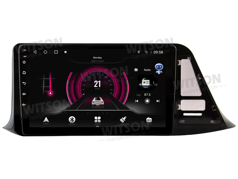 Rádio Witson Android 14 UIS7862 4GB 64GB 9" Toyota C-HR CHR High Version 2016-2018