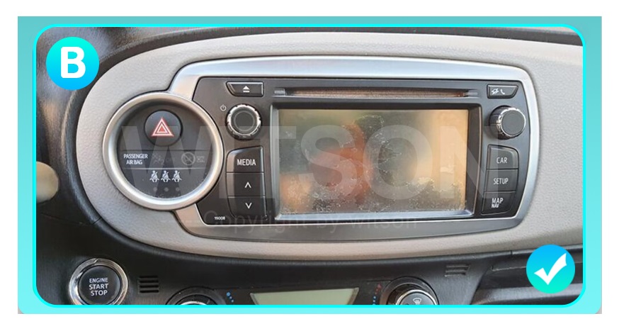 Rádio Witson Android 14 UIS7862 4GB 64GB 9" Toyota Yaris 2012-2017 (prateado) - Image 6